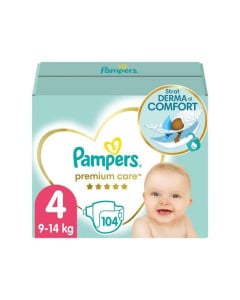 Pampers Scutece Premium Care Marimea 4, 9 -14 kg, 104 bucati
