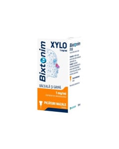 Bixtonim Xylo® 1mg/ml picaturi nazale, probleme respiratie, 10ml