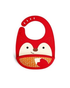 Skip Hop Bavetica din silicon, Vulpe