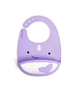 Skip Hop Bavetica din silicon, Balena