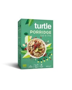 TURTLE Cereale terci organic fara gluten cu fructe de goji si seminte de chia, 400g