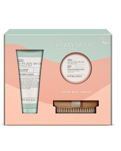 Baylis & Harding, Set The Fuzzy Duck, perie pentru corp, lotiune de corp, exfoliant pentru corp
