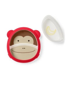 Skip Hop Set farfurie & bol, Maimutica