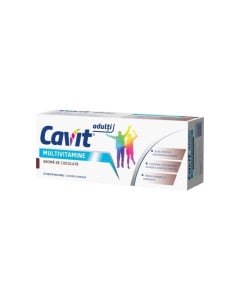 Cavit adulti multivitamine cu aroma de ciocolata, 20 tablete