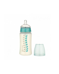 Dentistar Biberon cu gat larg Boy PP fara BPA, albastru, 300ml