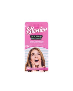 Blenior Benzi depilatoare cu ceara rece pentru fata - piele sensibila, 20 bucati