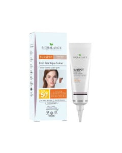 Bio Balance Crema solara impotriva petelor pigmentare, Aqua Fusion, Medium, SPF 50+, 40ml