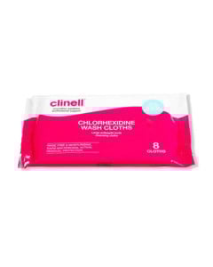 Clinell lavete spalare cu 2% clorhexidina, 8 bucati