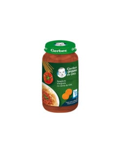 Gerber Bio Piure spaghete cu carne de vita, 250g