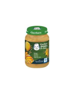 Gerber Bio Piure mango, dovleac, gutui, fulgi de ovaz, 190g