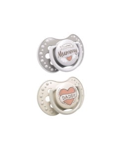 LOVI Suzeta Silicone Dynamic I love 22/866, 0-3 luni, 2 bucati