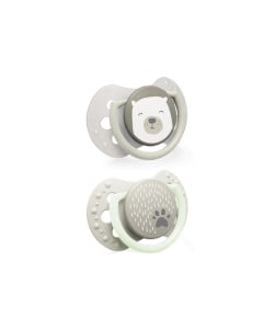 LOVI Suzeta Silicone Dynamic Buddy Bear 22/864, 3-6 luni, 2 bucati 