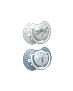 LOVI Suzeta Silicone Dynamic Botanic baiat 22/875, 18luni+, 2 bucati 