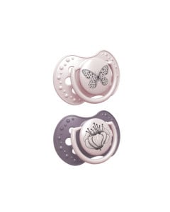 LOVI Suzeta Silicone Dynamic Botanic fata 22/875, 18luni+, 2 bucati 