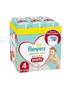 Pampers Premium Care Pants Scutece-chilotel Marimea 4, 9-15 kg, 114 bucati