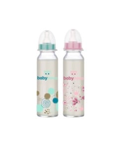 BabyNova Biberon sticla decorat, 240ml