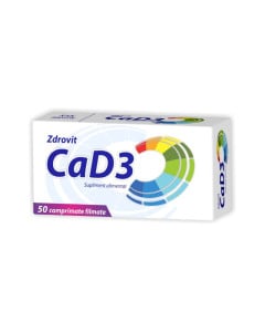 Zdrovit Calciu + D3, 50 comprimate
