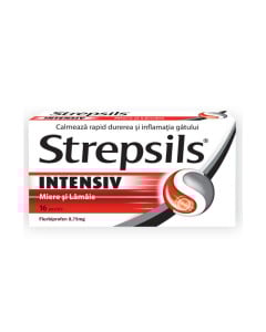 Strepsils Intensiv miere si lamaie, 8,75 mg, 16 pastile