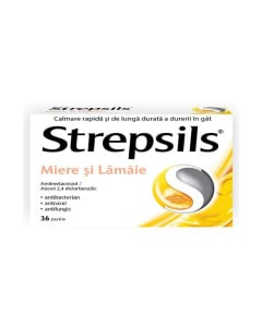Strepsils miere si lamaie, 36 pastile
