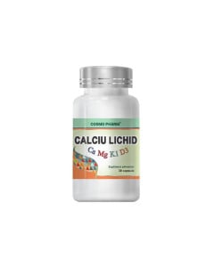 Cosmopharm Calciu Lichid, 30 capsule