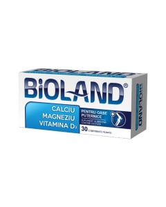 Bioland Calciu Magneziu cu vitamina D3, 30 comprimate