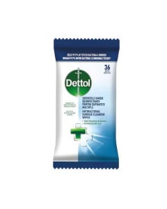 Dettol Servetele umede dezinfectante pentru suprafete multiple, 36 bucati