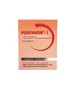 Postinor-1, 1500 micrograme, 1 comprimat orodispersabil