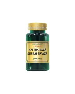 Cosmopharm Premium Nattokinaza Serrapeptaza, 30 capsule