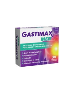 Gastimax Med, 30 comprimate masticabile, Fiterman Pharma