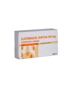 Clotrimazol 100mg, 12 comprimate vaginale