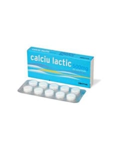 Calciu lactic 500mg x 20cpr