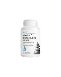 Alevia Vitamina C Retard 1000mg cu Zn si D3, 30 comprimate
