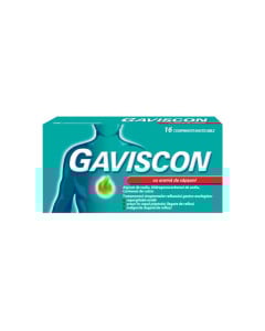 Gaviscon cu aroma de capsuni, 16 comprimate masticabile