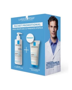 La Roche-Posay Pachet LIPIKAR BAUME APM Balsam, 400ml + Syndet AP Gel, 200ml CADOU