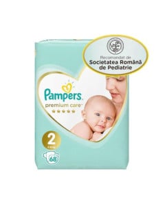 Pampers Scutece Premium Care marimea 2, 4-8 kg, 68 bucati