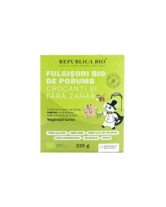 Republica BIO Fulgisori Bio de porumb crocanti si fara zahar FARA GLUTEN, 225g