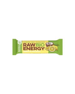 Bombus Baton energizant Raw Energy, cu lamaie si nuca de cocos, 50g