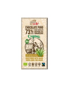 Chocolates Sole Ciocolata bio cu sirop de agave si 73% cacao, 100g