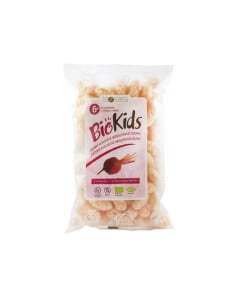 Biokids Pufuleti bio cu sfecla rosie, 55g