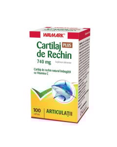 Walmark Cartilaj de Rechin Plus 740 mg cu vitamina C, 100 capsule