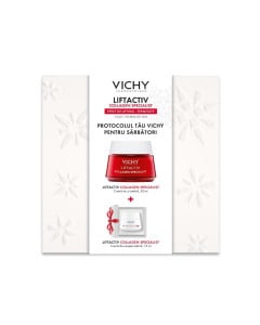 Vichy XMAS LIFTACTIV COLLAGEN  Crema antirid de zi, 50ml + Crema antirid de noapte, 15 ml