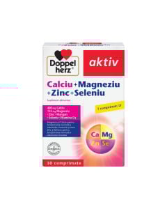 Doppelherz Ca + Mg + Zn + Se, 30 comprimate