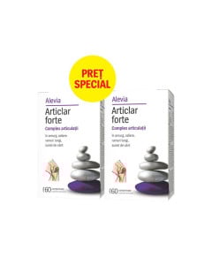 Alevia Articlar forte complex articulatii, (1+1 pret special), 60 comprimate 