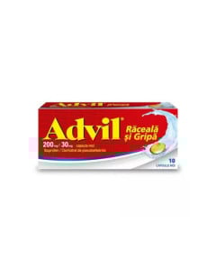 Advil Raceala si Gripa  200 mg / 30 mg, 10 capsule moi