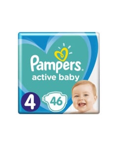 Pampers Scutece Active Baby Marimea 4, 9-14kg, 46 bucati