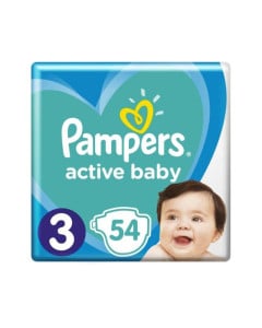 Pampers Scutece Active Baby Marimea 3, 6-10kg, 54 bucati