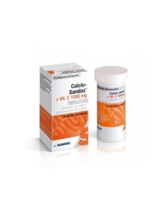 Calcium-Sandoz(R) + Vitamina C 1000 mg, 10 comprimate efervescente