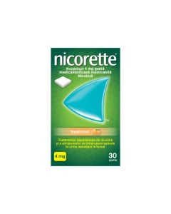 Nicorette Freshfruit 4 mg, 30 gume medicamentoase masticabile