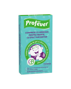 Profever comprese cu hidrogel pentru frunte, 4 comprese