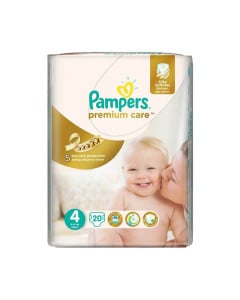 Pampers nr 4, Premium Care Maxi, 8-14 kg, 20 bucati